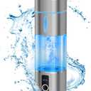 Hydrogen Water Bottle 6000-8000PPB, Portable Hydrogen Generator, Ion Water Bottle with LED Display, Suitable for Office, Travel and Daily Drinking (Grey)