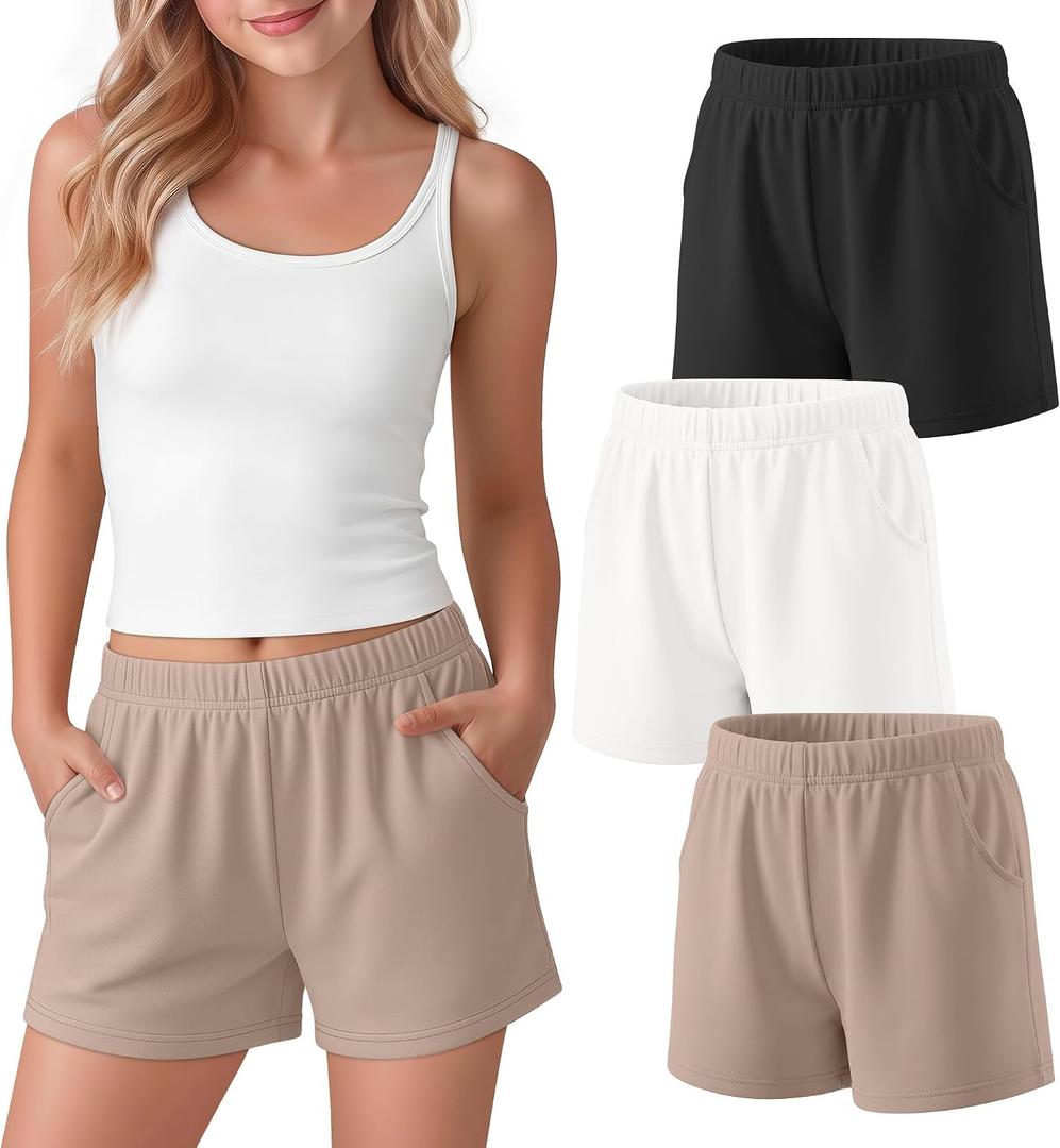 3 Pack Girls Shorts