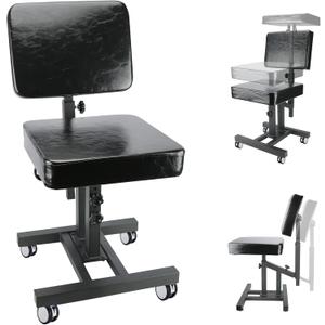Tattoo Chair Multifunctional Tattoo Studio Chair - Adjustable Height and Angle for Ultimate Comfort, Perfect for Tattoo Artist (With Wheels)