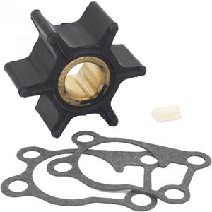 QuickMarine 436137 Boat Water Pump Impeller with Key and Gasket for Johnson Evinrude 4-8 HP Outboard Motors replaces 433914 433936 Sierra 18-3091 Marine Engine