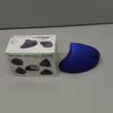 Ergonomic Vertical Wireless Mouse Stylish Rechargeable 2.4G Optical Mice Cordless Mouse with USB Receiver, 800/1200 /1600 DPI, 5 Buttons for Laptop,PC,Mac,Computer (Blue)