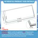 W10830162 Refrigerator Door Seal, 1-Pack French Refrigerator Door Gasket