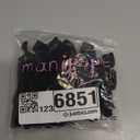 50 Pack Solid Color Knotted Hair Ties - No Crease Hair Ponytail Elastics for Women and Girls (black)
