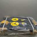 Collapsible Shopping Cart with Wheels, 200 lbs Capacity Grocery Cart on Wheels with Storage Crate, Platform Hand Truck with Foot Brake, Yellow