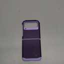 SAMONPOW Compatible with Samsung Galaxy Z Flip 3 Case with Upgraded Hinge Protection Dual Layer Hard PC Soft TPU Bumper Full Body Shockproof Flip 3 Phone Case for Galaxy Z Flip 3 5G (Purple)