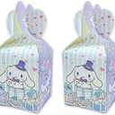 12 Pcs Hello Pink Cat Candy Box Popcorn Box Birthday Party Favor Pink Kity Snack Treat Boxes Candy Cookie Container Decorations Gifts for Kids Adults Birthday Party Favor Supplies (Candy Box)