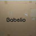Babelio Removable & No Bottom Bar Baby Gate, 35.5-55" Hardware Mounted (Drill Needed)| Wide Walk-Thru| Auto-Close Safety Dog/Pet Gate for Stairs & Doorways (White, 35.5-55" W, 30" H)