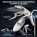 Shower Head with Filtered Handheld High Pressure daul Shower Heads with Handheld Spray Combo and 10 Sprays Handheld Shower Head Detachable Shower head Built-in Magnetic Docking and Power Jets Chrome