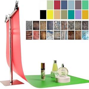 32 Colors Photography Backdrops for Product and Food 16PCS 22x34inch Small Background for Tabletop Photography
