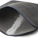 WePet Cat Litter Mat, Kitty Litter Trapping Mat, Honeycomb Double Layer Mats, No Phthalate, Urine Waterproof, Easy Clean, Scatter Control, Catcher Litter Tray Box Rug Carpet (#02 Grey)