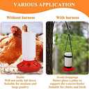 2 Packs Chick Feeder and Waterer Kit 1L Chick Feeder and 1L Chick Waterer Chicken Feeder and Hanging Chicken Waterer for Poultry Farm Chick Water Food Feeder
