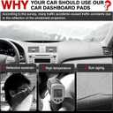 Autorder Dashboard Cover Mat for 2007-2011 Toyota Camry Accessories Dash Cover Upgrade Velvet Dash Mat Sunshade Glare UV Rays Protector