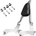 Chrome Backrest Sissy Bar Fit For Harley Softail FLFB FLFBS FXBR RXBRS 26" Tall Pointed Breakout Fat Boy Quick Release Sissy Bar