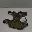 PoyPet Reflective Soft Breathable Mesh Dog Harness Choke-Free Double Padded Vest with Adjustable Neck and Chest(Military Green,M)