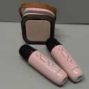 Kinglucky Mini Karaoke Machine for Kids, Top Birthday Gift Pick for Girls Ages 3, 4, 5, 6, 7, 8, 9, 10, 11, 12 Years Old, Kids' Personal Video Players Accessories with 2 Mics Valentines Day Gifts Pink