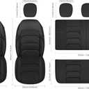 CAROMOP 3D Air Mesh Car Seat Covers 2 Front Seats,Breathable and Durable Seat Covers for Cars,Universal Fit for SUV,Vans,sedans, Trucks, Automotive Interior Covers(Black)