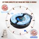 Bsemax Automatic Wet Food Cat Feeder, Auto Refrigerated Wet Foods Feeder for Cats Dogs 4 Meal Timed Fresh Foods Dispenser with 2 Ice Packs Small Pet Feeders for Kitty Puppy Automatic Cat Dog Food Bowl Black