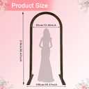 6.9 FT Wooden Arches Arco De Madera para Decoración Wood Arch Wooden Wedding Arches Wood Wedding Arch Backdrop Stand for Indoor Outdoor Wedding Party Garden Beach Forest Rustic Boho Decor