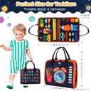 Toddler Busy Board Montessori Toys: for Toddlers 1-3 Year Old Educational Activity Book Sensory Board Travel Toy Ages 3-4 3-5 Learning Fine Motor Skills Preschool Quiet Book Gift for Boys Girls Kids