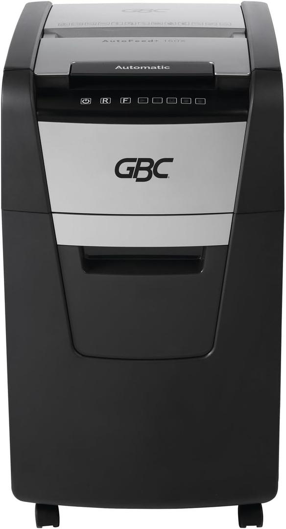 GBC 150X Paper Shredder, Auto Feed+, 150 Sheet Capacity, Super Cross-Cut, Home Office Shredding (WSM1757604)