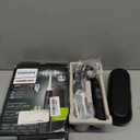 Philips Sonicare ProtectiveClean 5300 Rechargeable Electric Toothbrush, with Pressure Sensor, 3 Cleaning Modes, SmarTimer and QuadPacer, with 2 Bonus Brush Heads, Travel Case, Black, Model HX6423/34