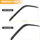 Front & Rear Fender Flares Compatible with 2020-2024 Jeep Wrangler Gladiator JT Mojave & Rubicon, Off-Road Wheel Flares Liner 4 PCS (Only Fit High Clearance Fender Flares)
