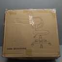 Amazon Basics Rolling Desk Chair, Adjustable, Low Back, Padded Seat, Breathable Mesh, Swivel, Blue, 21.25" D x 22.5" W x 38" H