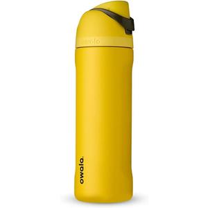 Owala Harry Potter FreeSip Insulated Stainless Steel Water Bottle with Straw, BPA-Free Sports Water Bottle, Great for Travel, 24 oz, Hufflepuff