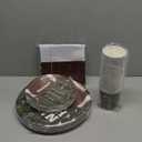 Football Paper Plates and Napkins and Cups Set 101 Count, Heavy Duty 10'' and 7'' Disposable Plates, Paper Cups and Tablecloth, Super Bowl Party Table Decorations Supplies, Serve 25