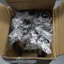 Extra Long Silver Curtain Rod, 1 Inch Adjustable Heavy Duty Curtain Rods for Windows 120 to 170 Inch, Decorative Modern Window Treatment Rods, Splicing Metal Drapery Pole, Easy Installation