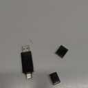 128GB USB C Flash Drive Dual USB 3.1 Flash Drive Type C + USB A Portable Type-C Flash Drive 2-in-1 USB-C Thumb Drive for Smartphone Tablet Computer Mac iPhone 15 Black