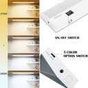 Ansen 48inch 26w 1720lm Hardwired Under Cabinet Lights, 5CCT 2700K-5000K, CRI 92+, R9 90+, UGR Lower Than 16, LED Dimmable Under Counter Lighting for Kitchen