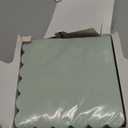 100 Pack Cocktail Napkins, 3-Ply Scalloped Edged Wedding Napkins Folded 5 x 5 Inches Dessert Napkins, Disposable Napkins for Dinner Birthday Party Bridal Anniversary Baby Shower Reception (Black)