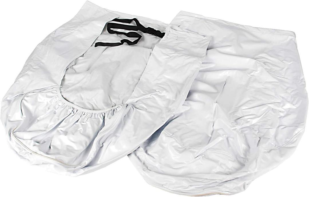Camco 45323 Vinyl Wheel & Tire Protector, 2 Pack (30 inches-32 inches, White)