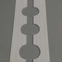 3 Hole White Faucet Mat for Kitchen Sink Bathroom 16.1" x 5" Kitchen Faucet Absorbent Mat Diatomite Splash Guard Quick Drying Stone Drip Catcher Hole 2.24" Holes Spaced About 1.77 "