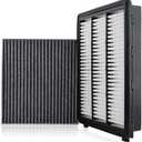 CARBBIA 28113-D3300 97133-D1000 Engine and Cabin Air Filter Combo Set Compatible with Hyundai Tucson 2016-2021 Compatible with Kia Sportage 2017-2022