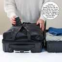 Homie Vacuum Compression Carry-On Luggage, With 360 Degree Wheels & Retractable Handle 21 Inch, Hardshell Suitcase, Up to 25% More Space