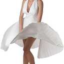 Marilyn Monroe Deluxe White Halter Dress Costume M