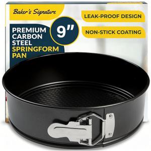Cheesecake Pan 9 Inch Carbon Steel With Removable Bottom  Leakproof Design, Nonstick Coating Springform Pan  Durable Cake Mold With Secure Latch, Even Heat Cheese Cake Pans For Baking
