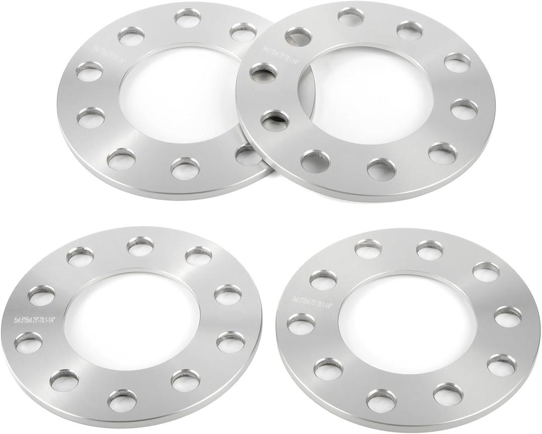 5x4.5 5x4.75 Wheel Spacers,1/4"(6mm) Wheel Spacer Adapters 78.1mm Hub Bore for 1964-2014 Mustang 1991-2011 Ranger 1984-2001 Cherokee 1987-2006 Wrangler 1991-2012 Town Car 1992-2021 Camry