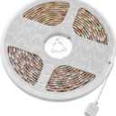 Globe Electric 50584 Wi-Fi Smart LED Strip Light, 2.4Ghz WiFi, 16.4 Feet, Multicolor Changing RGB, Warm White 3000 Kelvin Bendable, Cuttable, Works with Alexa Only, Home Automation, Smart Home