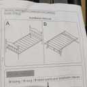 Daybed with Trundle, Sturdy Metal Twin Size Day Bed with Stylish Headboard, Height Adjustable Trundle Bed Twin, Heavy Duty Steel Slats Platform for Living Room, Bedroom and Guest Room, Rustic Brown