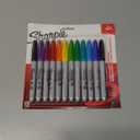 Sharpie Permanent Markers Quick Drying And Fade Resistant Fine Tip Marker Set For Wood Plastic Paper Metal And More Drawing Coloring And Poster Marker Assorted Colors 12 Count