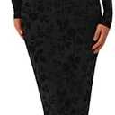 PRETTYGARDEN Womens Off The Shoulder Floral Maxi Bodycon Dress Fall Long Sleeve Mesh Fitted Long Formal Wedding Guest Dresses Small, Black 