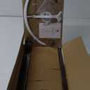 ELYONA Wood Tripod Floor Lamp for Bedroom, 3 Color Temperatures & Linen Shade, Modern Reading Standing Lamp with 9W LED Bulb, Mid Century Night Light for Farmhouse, Living Room, Office, Walnut (Walnut)