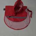 NACOCO Large Dog Raincoat Adjustable Pet Water Proof Clothes Lightweight Rain Jacket Poncho Hoodies with Strip Reflective (L, Red) (Large (Pack of 1))