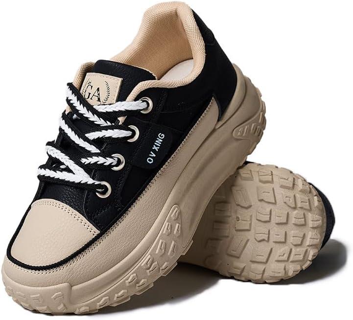 Sneakers for Women,Lace Up Thick Soled Non Slip Sports Shoes, Breathable, Stylish,Running,Shopping,size 9