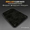 FZJDSD Black 3Pcs Front & Rear Floor Mats Carpet Velour Replacement Compatible with Toyota Corolla 2014 2015 2016 2017 2018 2019
