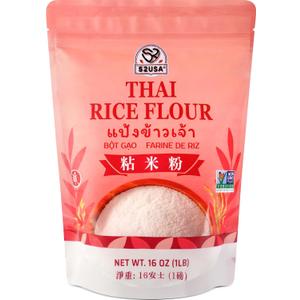 52USA Thai Rice Flour 16 Ounce (Basic), 1 Pound (Pack of 1), Rice Flour for Baking or Cooking, Product of THAILAND, All Natural White Rice Flour, Vegan, Best By: JUN 02 2027