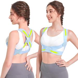 aoFIT Posture Corrector for Women with X-Shaped Biomechanical Design, Comfort Fit Back Brace, Improves Posture, Corrects Hunchback, Relieves Neck, Shoulder, Upper Back Pain, Invisible Under Clothes M